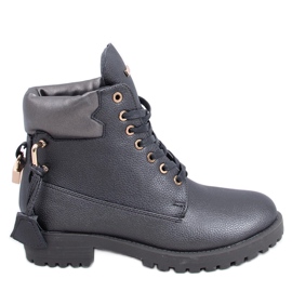Botas com cadeado Glenn D.GREY cinza