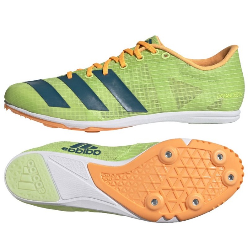 Tênis Spike adidas Distancestar M GY0947 laranja verde
