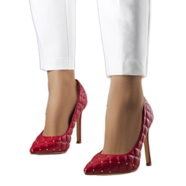 Salto acolchoado vermelho Dayton