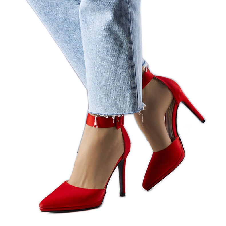 PA1 Salto alto Gerardo vermelho elegante