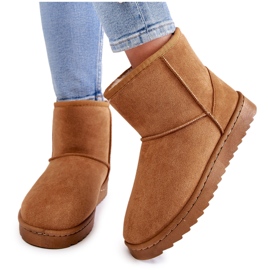 FR1 Botas de neve quentes femininas marrom claro Virgina