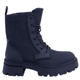 PA1 Bota Tamar Black com cadarço preto PA1 Bota Tamar Black com cadarço preto
