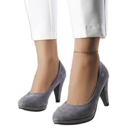 PA1 Sapatos de salto alto cinza Freya