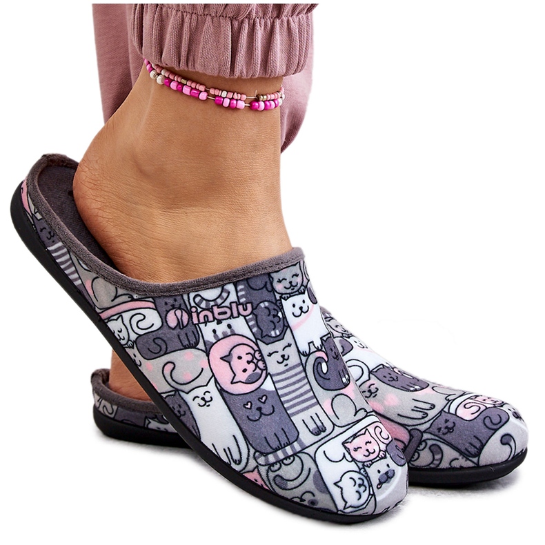 BEFADO S.A. Chinelos Befado Kotki 155D208 Cinza