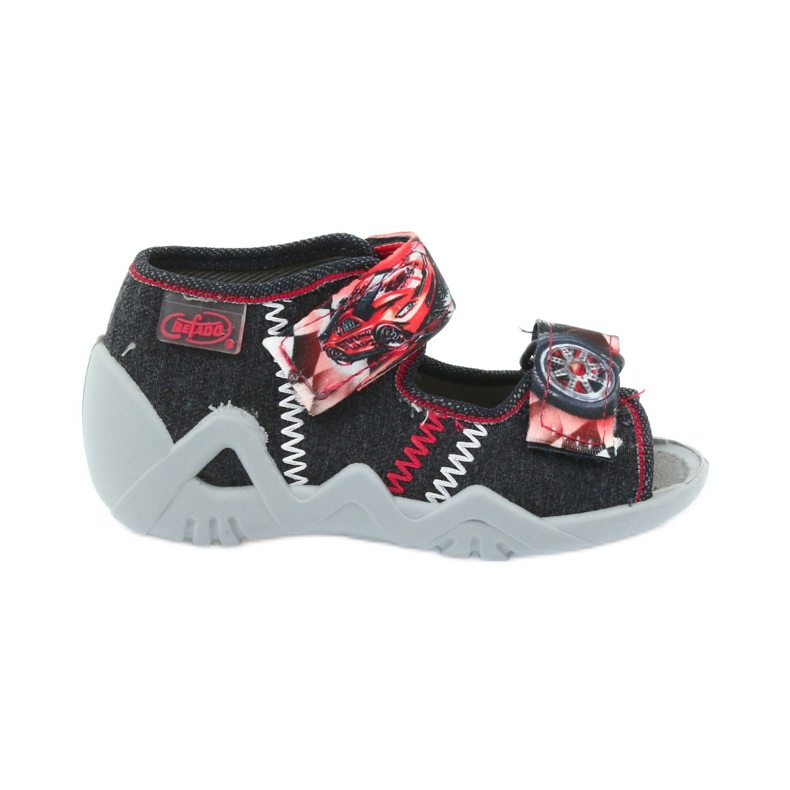 Sandálias infantis de Befado 250p055 cinza
