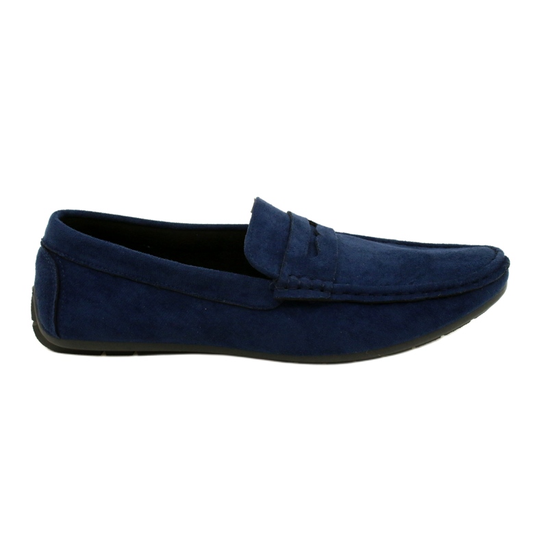 NEWS Sapatos masculinos mocassim azul marinho 21MN26-4020