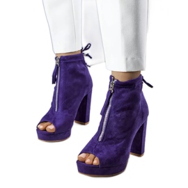 Bellucci Botins roxos de Payto