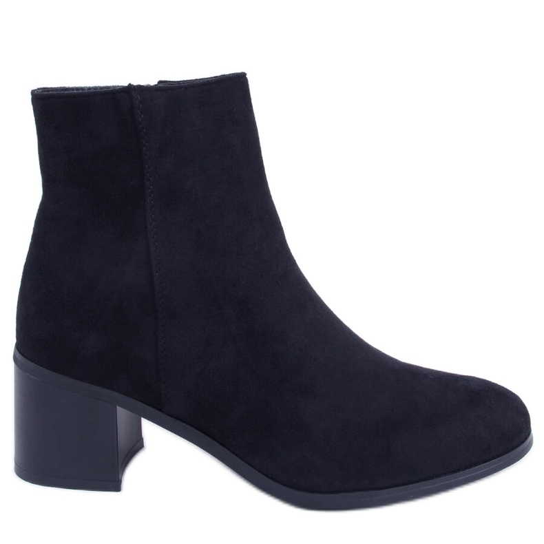 BM Botas clássicas de camurça Natina Black preto