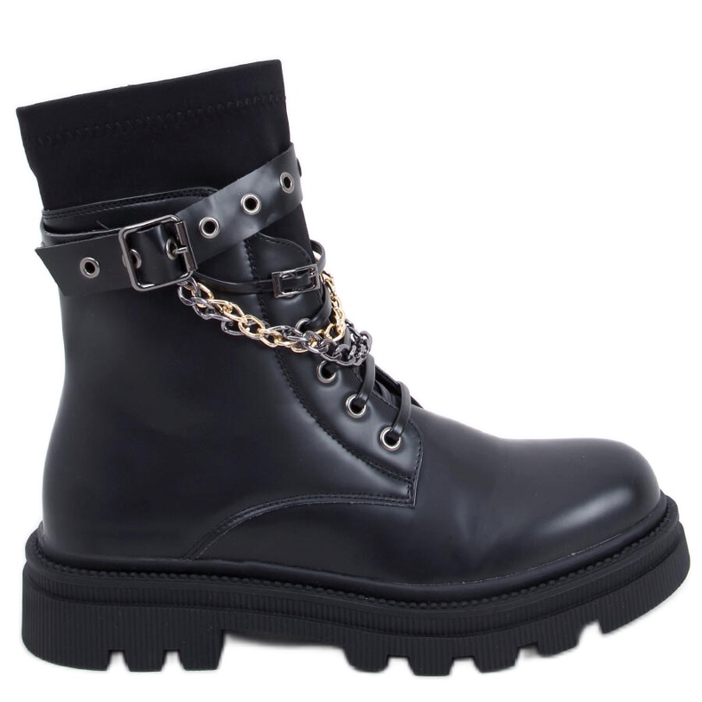 BM Botas militares Steve Black preto