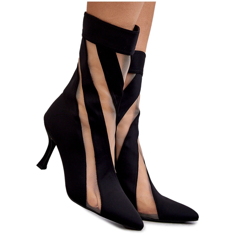 PS2 Botas femininas elegantes de salto alto pretas Deyna preto