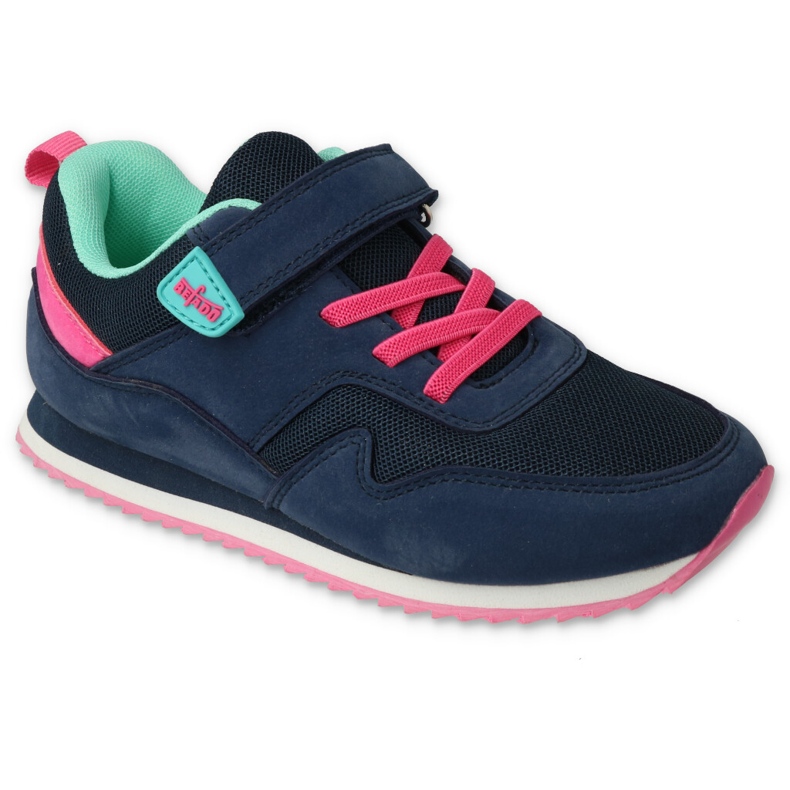 Sapatos juvenis Befado 516Q215 azul marinho rosa
