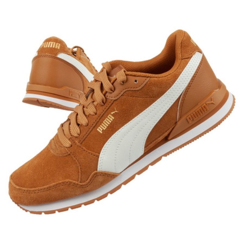 Puma St Runner v3 M 387646 06 tênis esportivo castanho