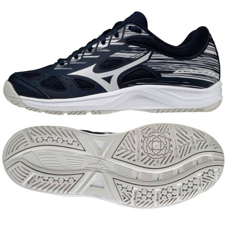 Tênis de handebol Mizuno Stealth Star Jr X1GC210702 azul