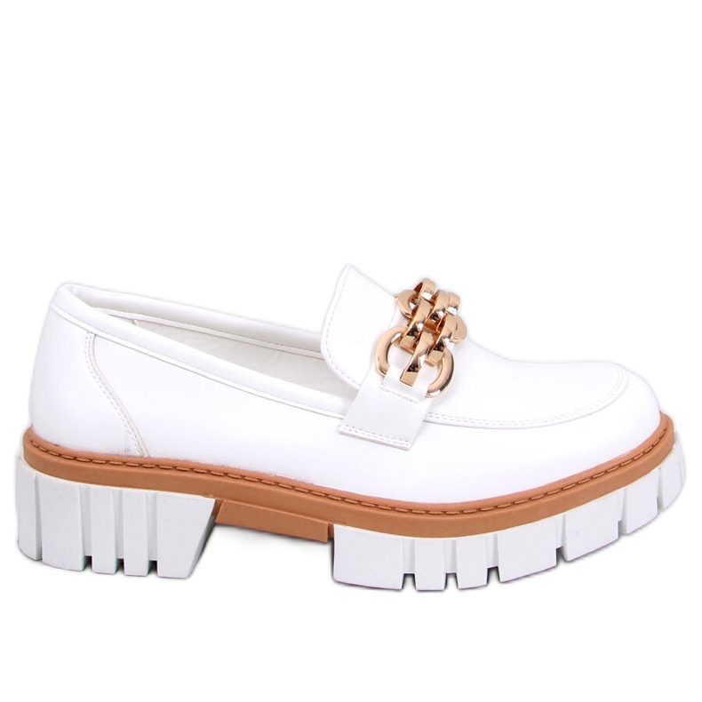 BM Mocassim plataforma da Catz White branco