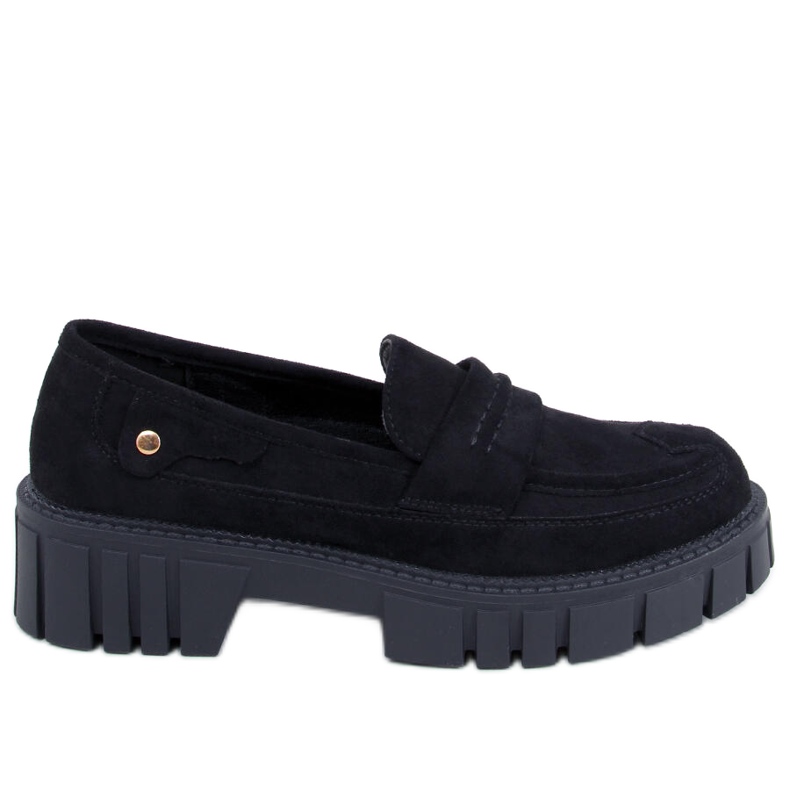 BM Mocassim com plataforma Chandra Black preto