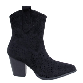 BM Bota caubói com recortes Douglas Black preto BM Bota caubói com recortes Douglas Black preto