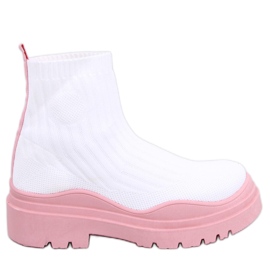 BM Botins elásticos Withers BRANCO/ROSA