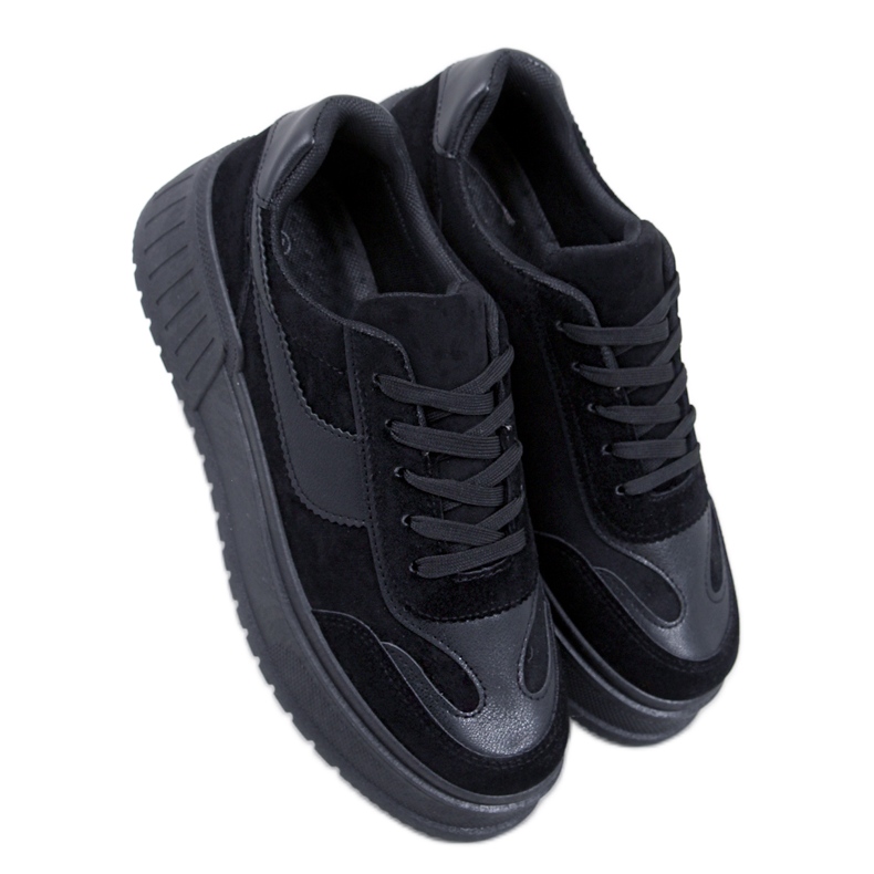 BM Tênis plataforma Kirby Black preto