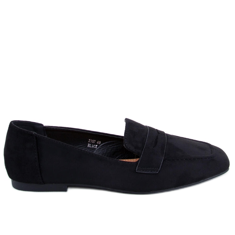 BM Mocassim de camurça Class Black preto