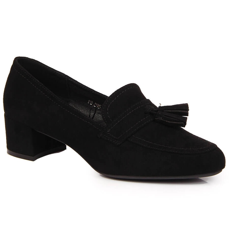 Brogues femininos em camurça preto Sergio Leone