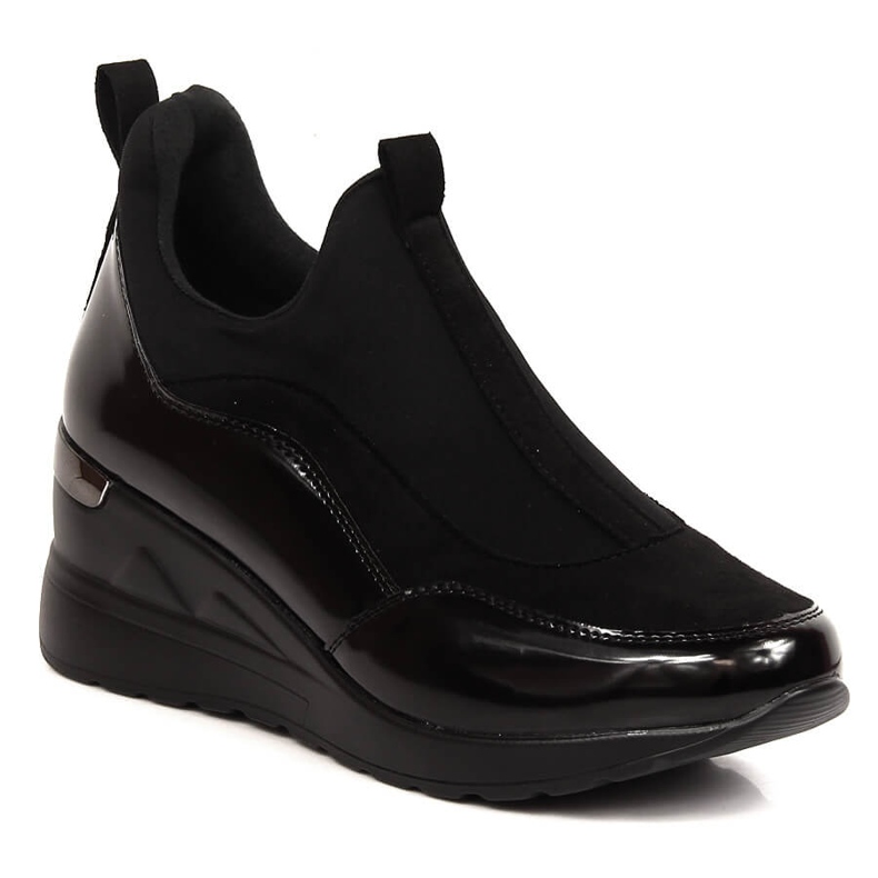 News Sapatos de cunha de mulher pretos Vinceza 4000