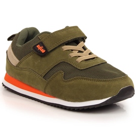 Calçado desportivo infantil com velcro azeitona Befado