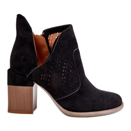 PM1 Botas de camurça cortadas Layne pretas preto