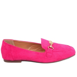 BM Mocassins de mulher Rhona Fushia com fivelas rosa