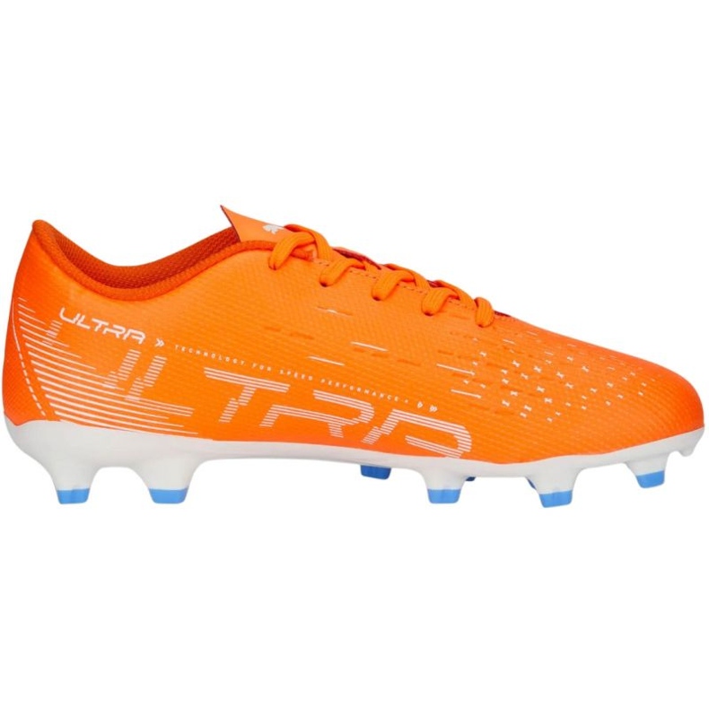 Chuteiras Puma Ultra Play FG/AG 107233 01 laranja laranjas e tintos