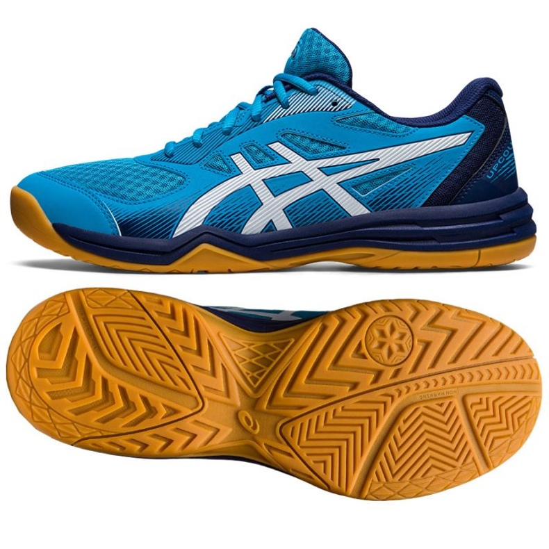 Tênis de vôlei Asics Upcourt 5 M 1071A086 402 azul azul