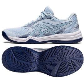 Tênis de vôlei Asics Upcourt 5 W 1072A088 401 azul azul
