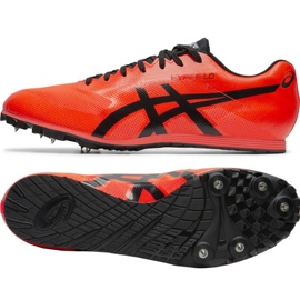 Asics Hyper Ld 6 longa distância 1091A019 701 sapatos de pico vermelho vermelho