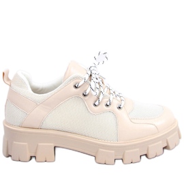 BM Mocassins de sola alta Asger Beige bege