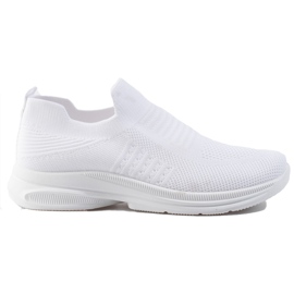 Sapatos desportivos de mulher Shelovet têxtil branco
