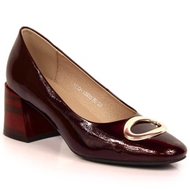 Sapatilha de couro envernizado Vinceza 10930 vermelho