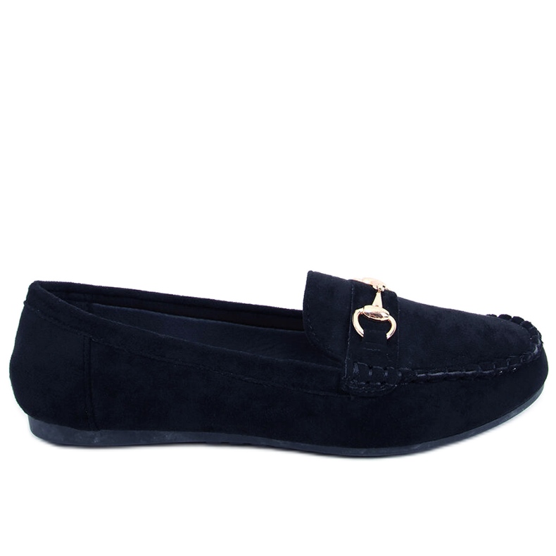 BM Mocassins femininos Hesso Black preto