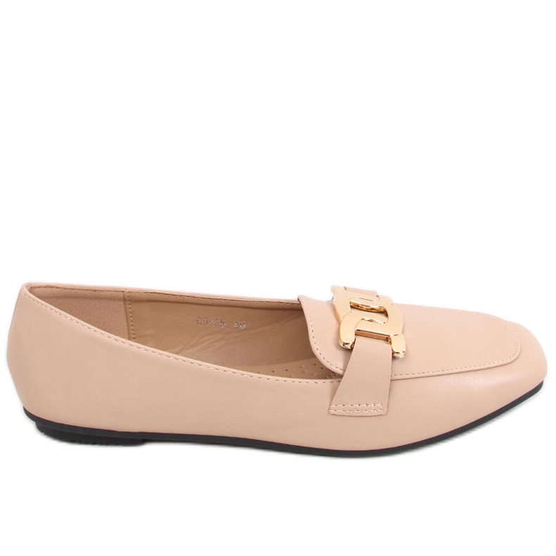 BM Mocassins femininos Paola Nude bege
