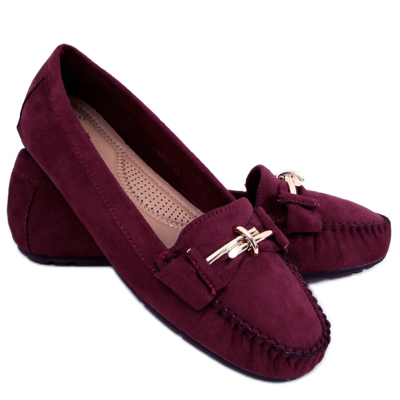BM Mocassins Lyset Burdeos para mulher vermelho