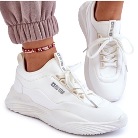 Tênis feminino sistema de espuma viscoelástica Big Star LL274417 branco Tênis feminino sistema de espuma viscoelástica Big Star LL274417 branco