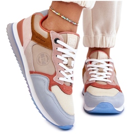Calçados esportivos femininos sistema de espuma viscoelástica Big Star LL274348 multicolorido