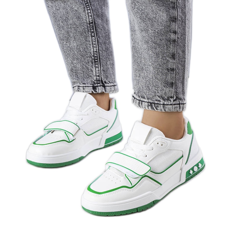 Sapatilhas de mulher verdes Kadie branco Sapatilhas de mulher verdes Kadie branco