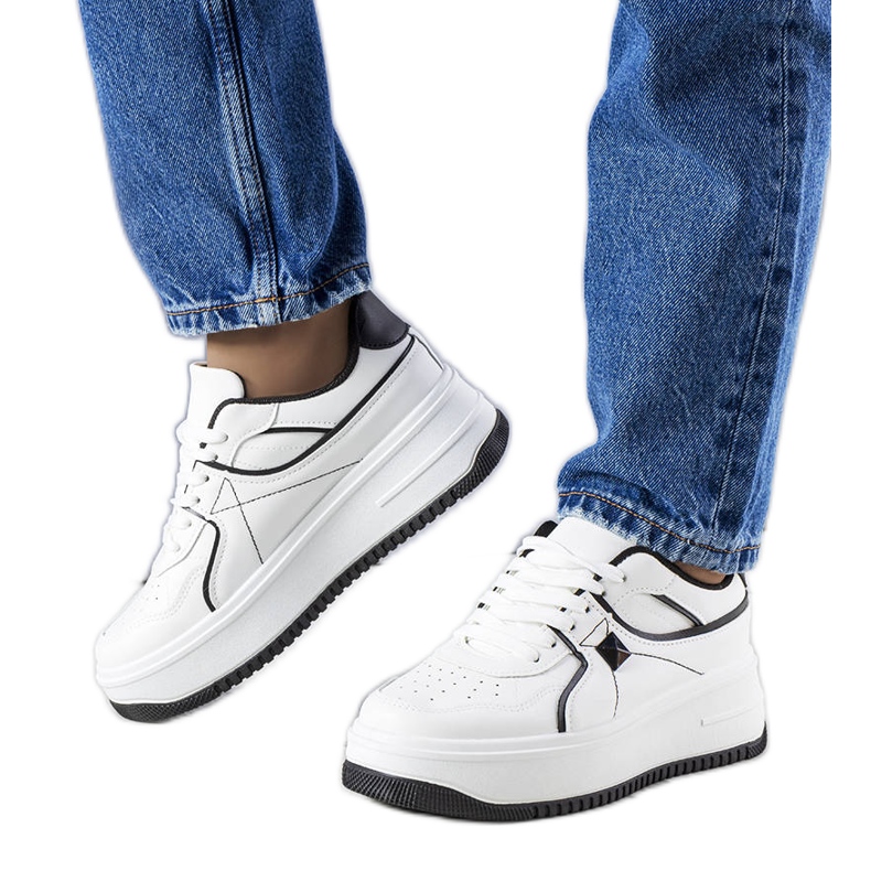 BM Tênis plataforma branco Juanita