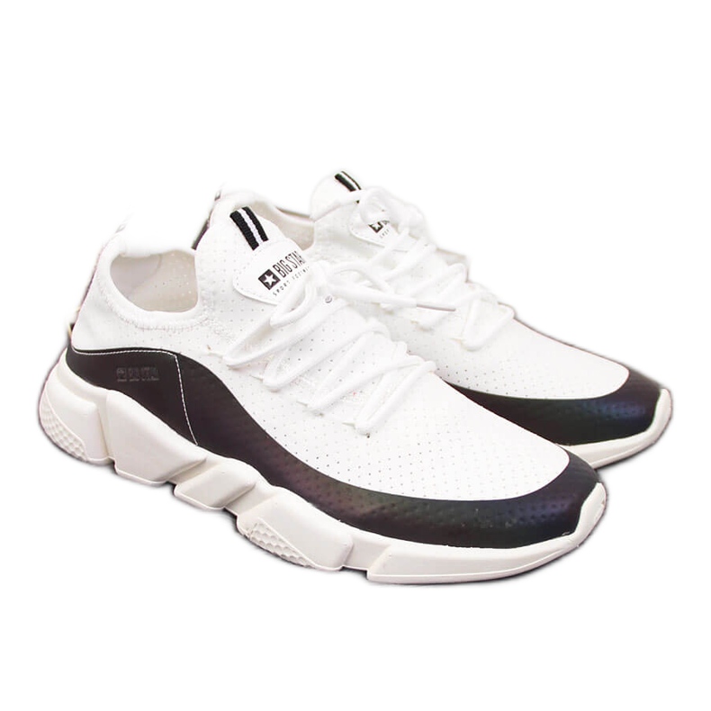 Tênis esportivo feminino branco petróleo Big Star FF274A052