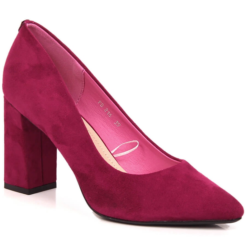 Sapatos de ponta de camurça Sergio Leone PB216 para mulher rosa