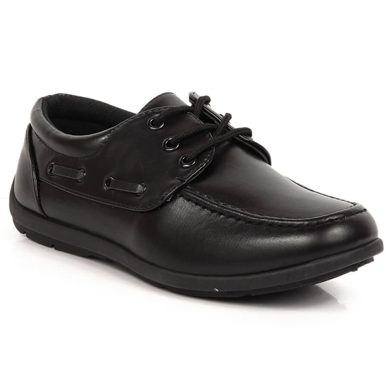 Sapatos de comunhão formal Black American Club 51/23 para meninos preto