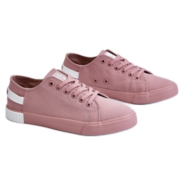 Tênis feminino baixo Big Star LL274040 rosa branco