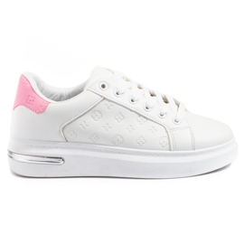 Sapatos desportivos brancos de mulher Shelovet com padrão