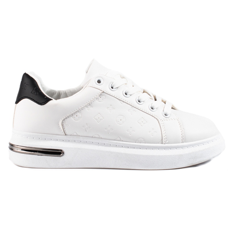 Sapatos desportivos de mulher Shelovet branco com padrão