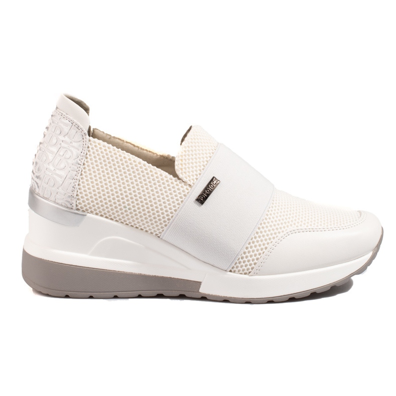 W. Potocki Tênis de cunha branco Potocki de mulher