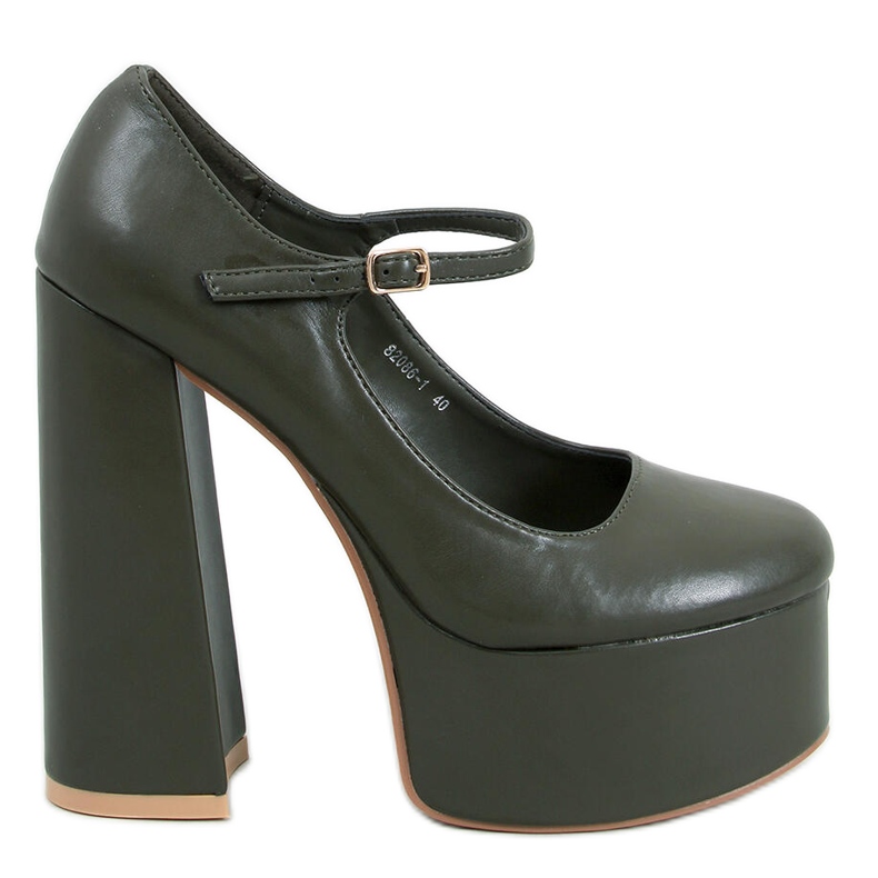 PA1 Bombas de plataforma de Rosario Armygreen verde